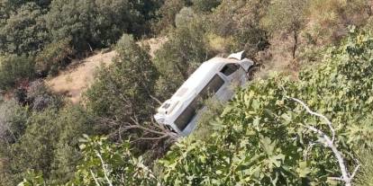 Aydın’da öğrenci servisi uçuruma sürüklendi: 5 yaralı