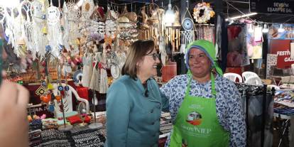 Başkan Şahin, GastroANTEP Festivali kapsamında Festival Park’ı ziyaret etti