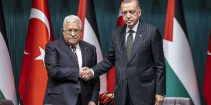 Erdoğan Mahmud Abbas'la görüştü