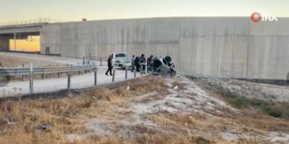 Kontrolden çıkan otomobil yol kenarına uçtu: 1 ölü 1 yaralı