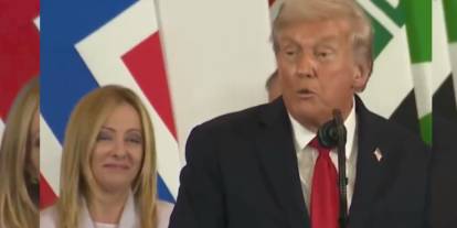 Trump'tan Barış Zirvesi'nde Meloni'ye övgü dolu sözler! Herkes ağzı açık izledi