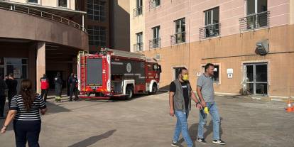 Çorlu Devlet Hastanesi'nde yangın