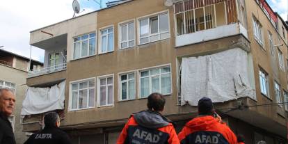 Kayseri'de 3 katlı bina boşaltıldı