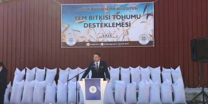 Muğla Büyükşehir'den kırsal kalkınmaya 330 tonluk tohum desteği