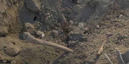 Bursa'da belediye kazısında insan kemikleri bulundu