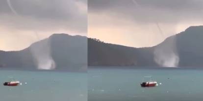 Denizin ortasında korku dolu dakikalar! Eş zamanlı çıktı