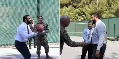 Şara’dan Washington’da basketbol şovu: Başına ödül koyan komutanlarla aynı sahada