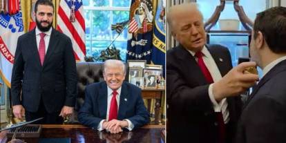 Trump'tan Şara'ya sürpriz soru: "Tek kişiyle mi evlisin?"