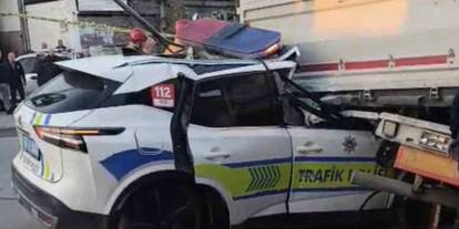 Manisa’da feci kaza: 1 polis şehit, 1 polis ağır yaralı