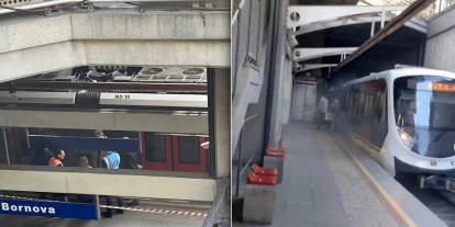 İzmir Metrosu'nda kaza: Vagon raydan çıktı