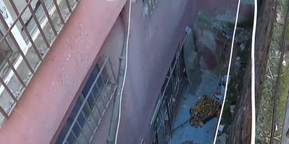 İstanbul'da korku dolu anlar! Polisi görünce ikinci kattan aşağı attı