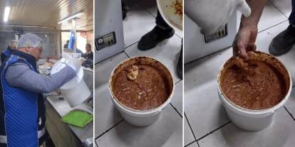 Zabıta denetiminde iğrenç görüntü: Baharat kovasından çiğ et çıktı