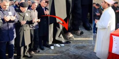 Bingöl'de yürek yakan veda: Şehit babasının terlikleri gündem oldu