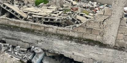 Kahramanmaraş'ta ev çöktü