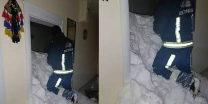 Van'da mahalleye çığ düştü! 1 kişi kayıp, 22 ev boşaltıldı