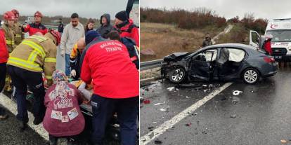 İzmir-İstanbul otoyolunda can pazarı: 12 araç birbirine girdi