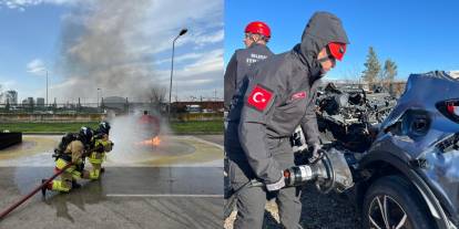 Bursa İtfaiyesi’nden Koç Üniversitesi’ne uygulamalı itfaiyecilik eğitimi