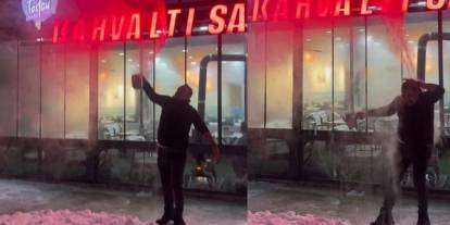 Sosyal medyanın ünlü tostçusu deney yaparken yandı