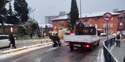 Fatih’te kış hazırlığı: Karla mücadelede 350 personel ve 80 araç görevde