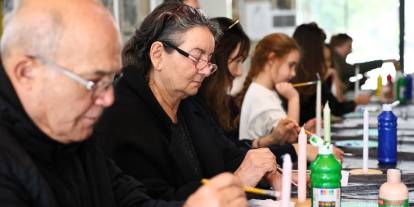 Bodrum’da yarıyıl tatiline özel mum boyama atölyesi düzenlendi