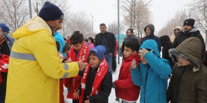 Gaziantep Belediyesi’nden çocuklara kar sürprizi
