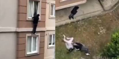 İstanbul'da kan donduran olay: Genç sevgililer peş peşe pencereden atladı