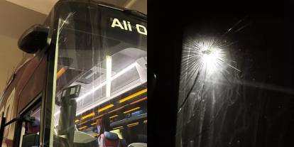 Trabzonspor takım otobüsüne saldırı