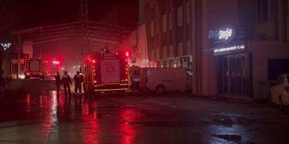 Makarna fabrikasında yangın