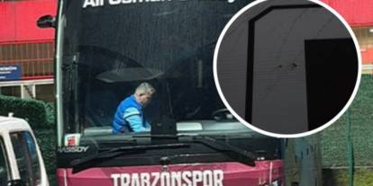 Trabzonspor takım otobüsüne saldırı