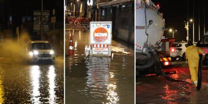İzmir'i gece yarısı vuran sağanak: Kordon sular altında kaldı