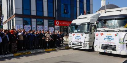 Sultanbeyli’den Gazze, Suriye ve Sudan’a 5 tır insani yardım