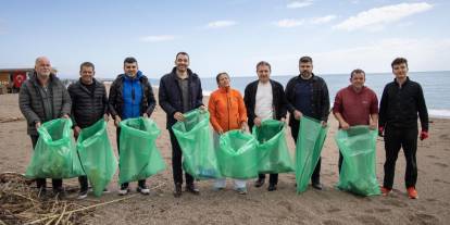 Manavgat’ta kıyı temizliği etkinliği düzenlendi