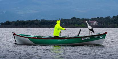 Yaren leylek Adem amcayla 15. kez buluştu