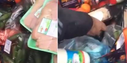 Samsun’da görüntüler gündem oldu: Ambalajı açılmamış gıdalar çöpte