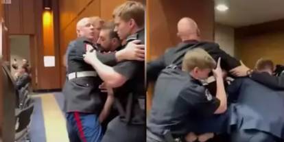 ABD Senatosu’nda İran depremi: Eski asker yaka paça dışarı atıldı!