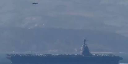 ABD'nin en büyük uçak gemisi yanıyor! Kaza mı İran saldırısı mı?