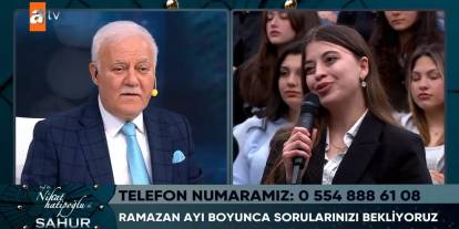 Canlı yayında 'domuz eti' sorusu Nihat Hatipoğlu’nu kızdırdı