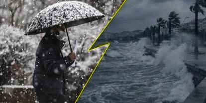 Meteoroloji'den 19 il için sarı kodlu alarm! Sağanak, kar ve fırtına geliyor