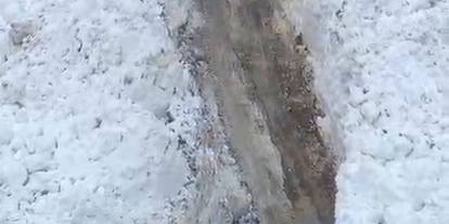 Bitlis'te çığ düştü