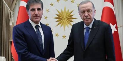 Erdoğan Barzani ile görüştü