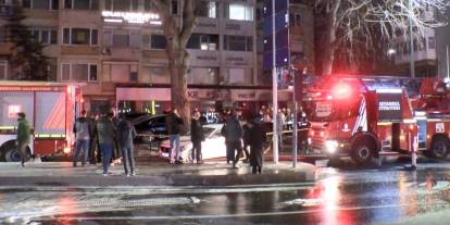 Beşiktaş’ta oto kiralama şirketinde yangın: 15 lüks araç küle döndü