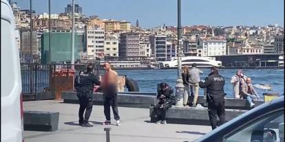 İstanbul'un orta yerinde dehşet! Döner bıçağıyla boğazını kesti