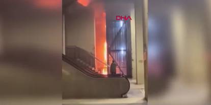 Taksim Metro İstasyonu'nda asansör yangını