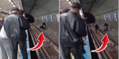 Kadıköy metrosunda intihar girişimi: Dehşet anları anbean kaydedildi