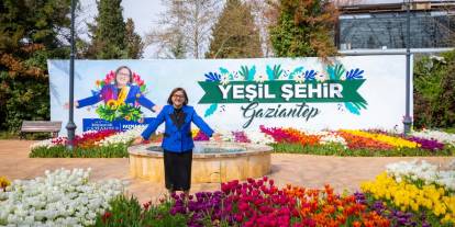 Gaziantep’te park ve yeşil alanlarda bahar hazırlıkları sürüyor