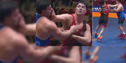 Rıza Kayaalp'e tokat atan rakibi diskalifiye edildi