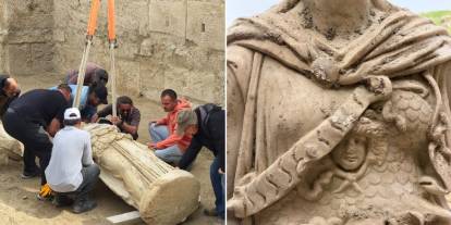 2 metrelik Athena heykeli bulundu: 2 bin yıllık sır ortaya çıktı