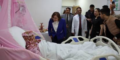 Tüp bebek desteği projesinin ilk bebeği Gaziantep’te dünyaya geldi