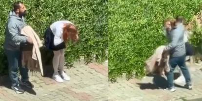 Sokak ortasında vahşet! Genç kadına yumruklarla saldırdı, müdahale edenleri pişman etti