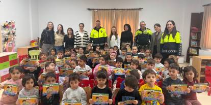 Es Çocuk Evi miniklerine trafik bilinci eğitimi